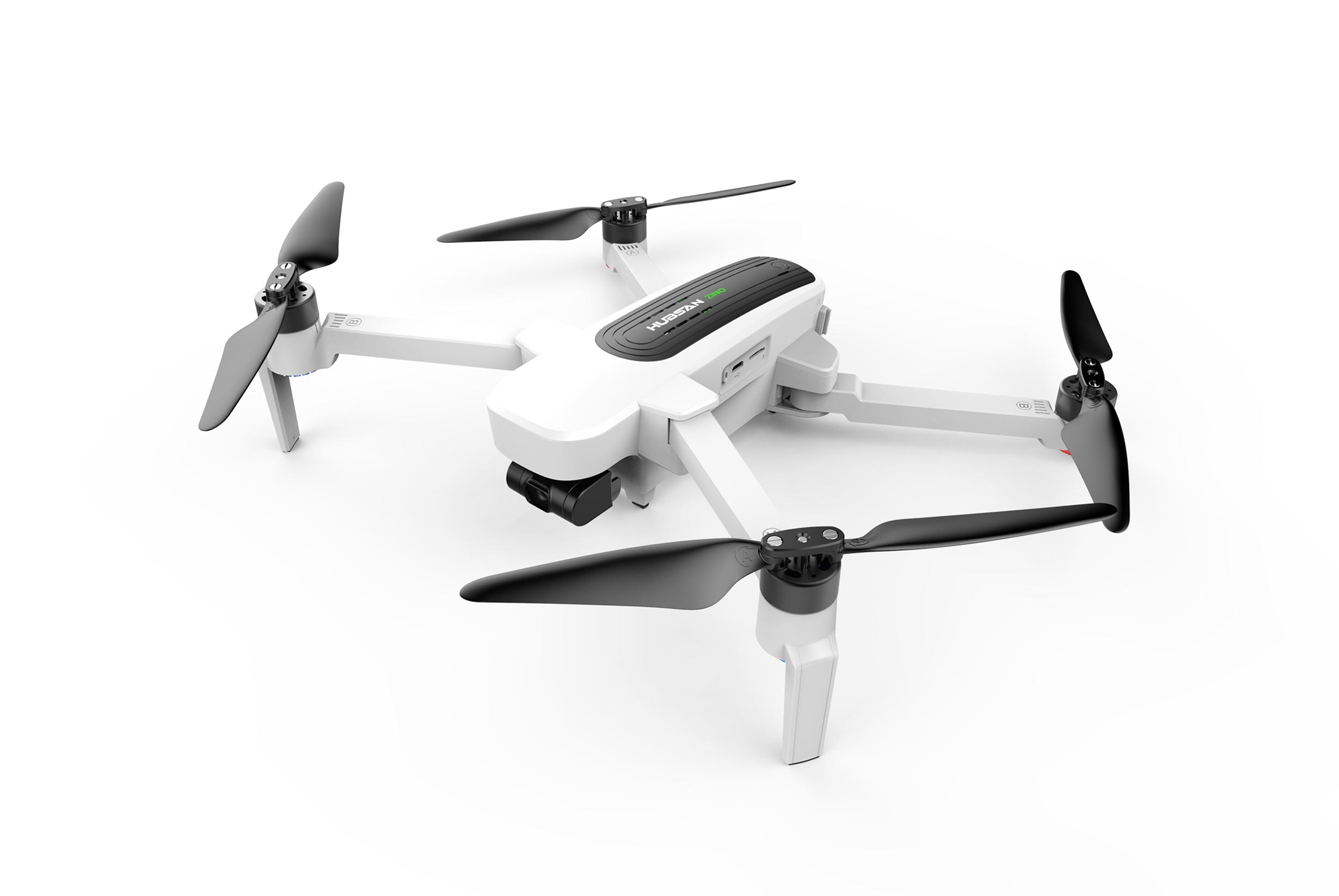 Drone Hubsan Drone ACE SE avec caméra 4K 3 axes 30fps 10KM GPS Wifi FPV 2  batterie blanc